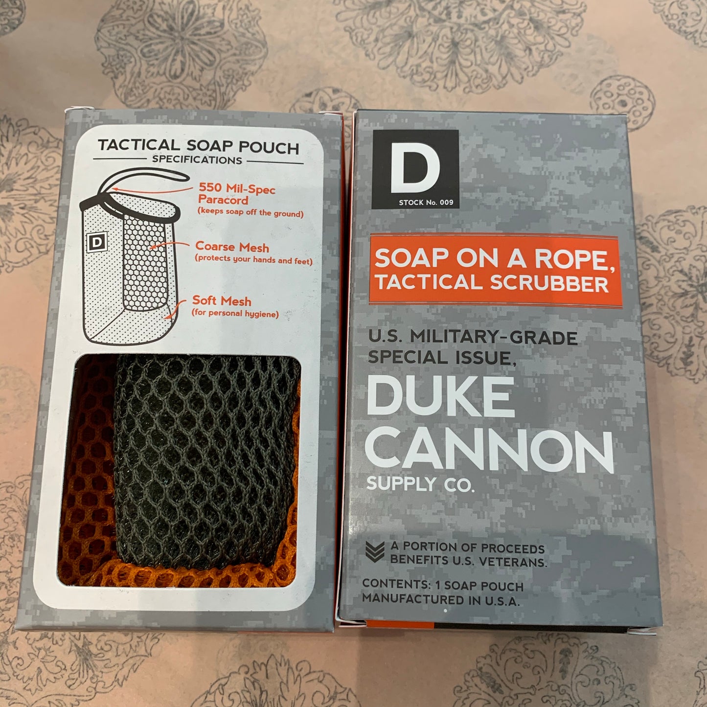 Tactical Soap on a Rope Scrubbing Pouch