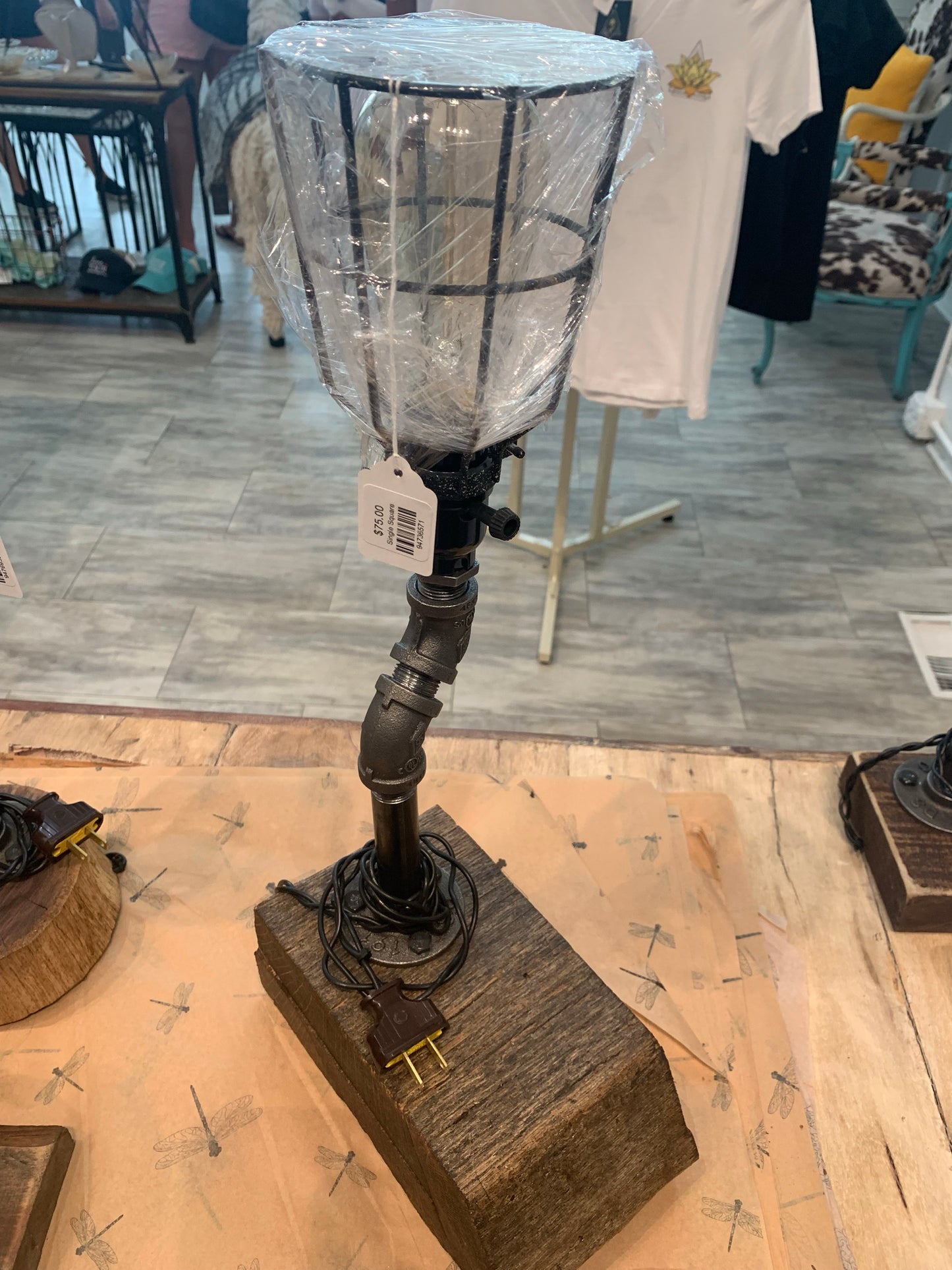 Rustic Steampunk Light Fixture