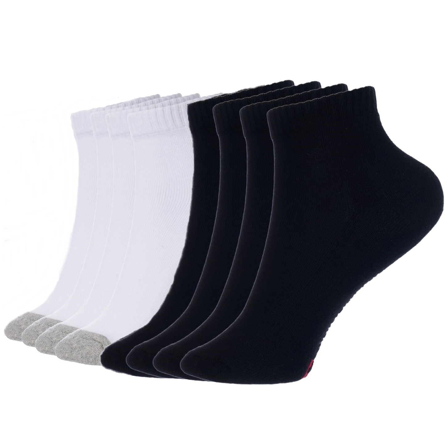 8 Pack Low Cut Ankle Athletic Socks