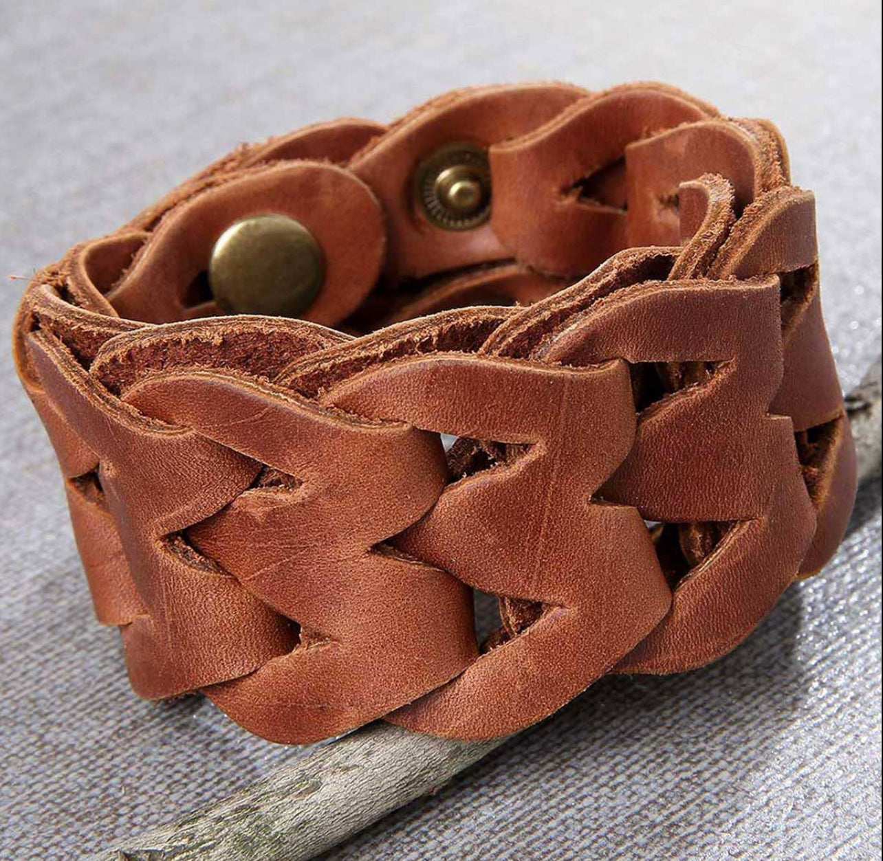 Laced Leather Bracelet