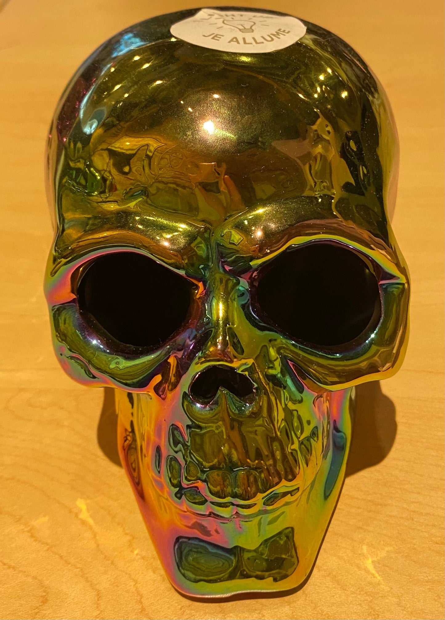 Small Light-Up Rainbow Skull